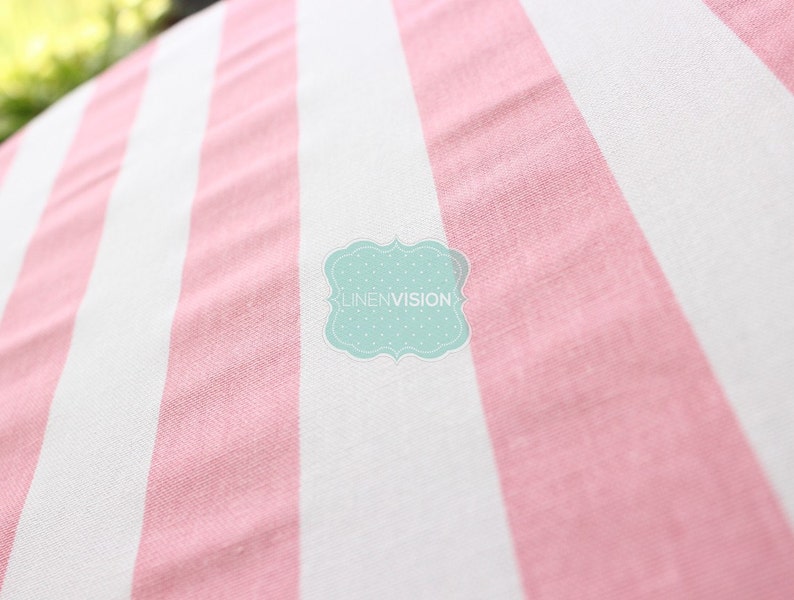 Tablecloth - Premier Prints - Canopy Stripe - Baby Pink - Choose Your Size - Table Linen Wedding Home Decor Dining Kitchen Bild 2