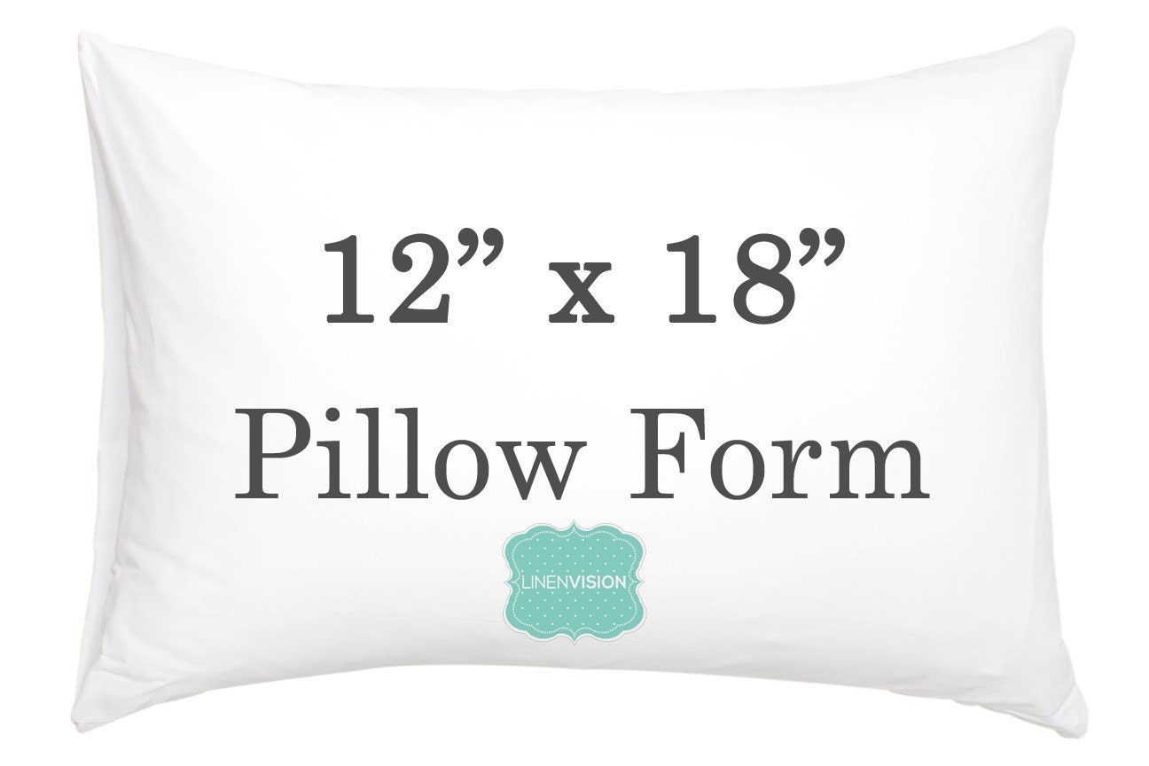 Pillow Insert 12 x 18 inch Pillow Form Decorative Pillow Etsy