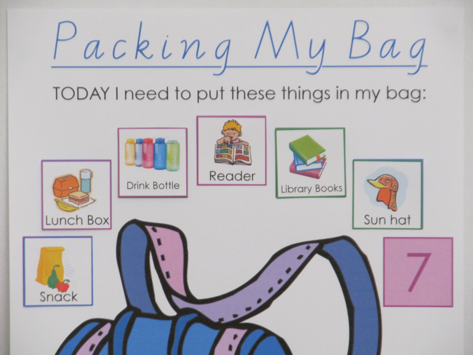 Packing My Bag Routine Chart Etsy 15-school-bag-essentials-school-bag-essentials-middle-school