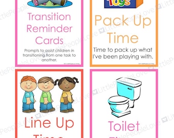 Transition Reminder Cards