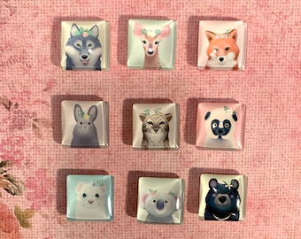 Schattige dierenmagneten - sterke magneten voor thuis, school of kantoor - magneetcadeau - kousvuller - zeldzame aarde-dierenmagneten