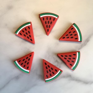 Watermelon Slices - Watermelon Magnets - Strong Watermelon Magnets - Fruit Magnets - Food Magnets