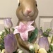 Easter Bunny Rabbit Centerpiece With Lavender, White and Pale Yellow ...