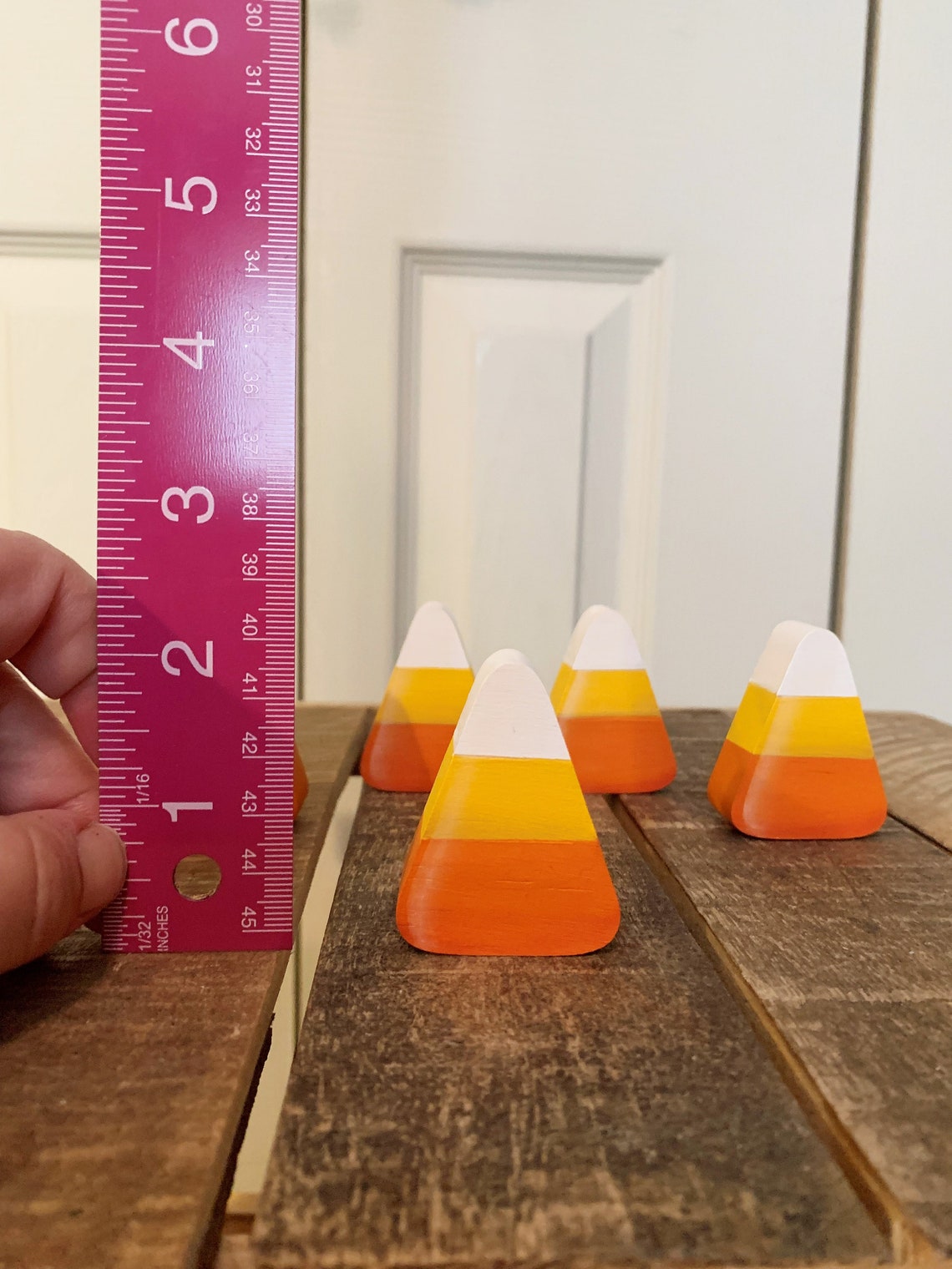 Hand Painted Candy Corn Made of Wood Halloween Candy Corn Etsy