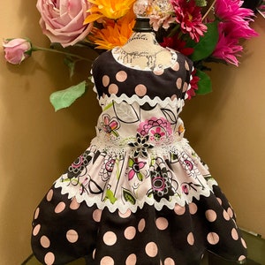 Fun party dog dress, size small.