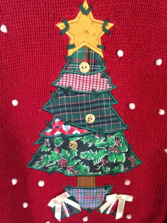 Ugly Christmas Sweater Petite XL Sweater | Tacky … - image 2