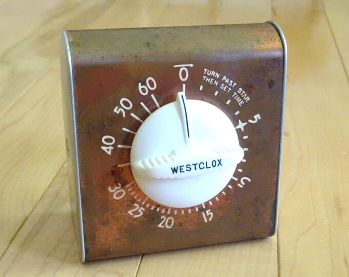 Westclox Copper Kitchen Timer Copper Timer Mid Century Modern Kitchen
