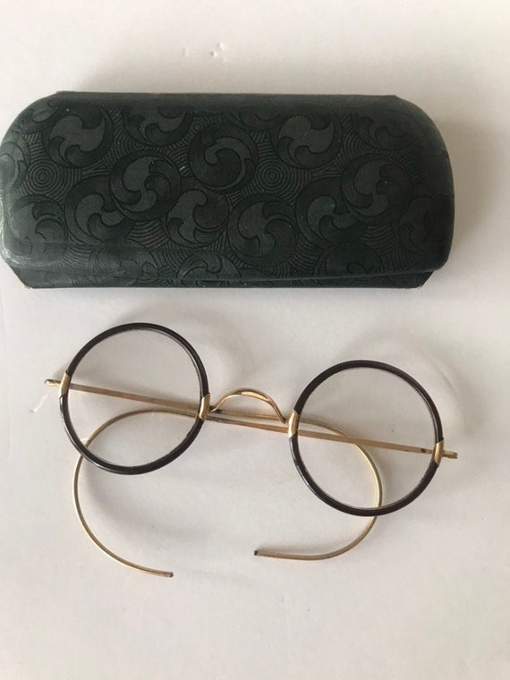 Vintage Amber Wrapped Eyeglasses | Vintage Eyewear