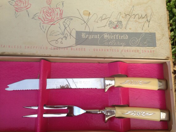 Regent Sheffield Cutlery Set Stainless Carving Set Turkey Carving