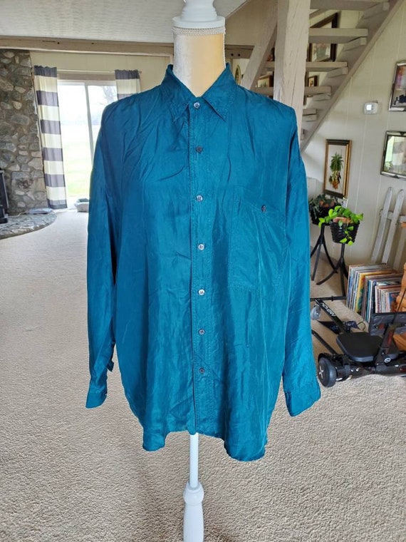 90s silk shirt