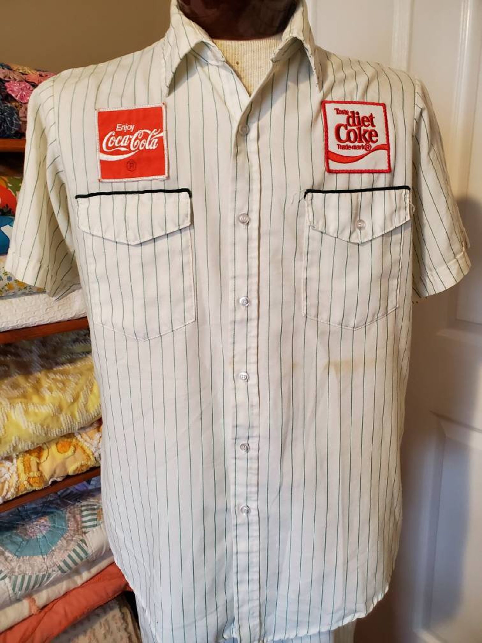 Rare Vintage Coca Cola Coke Uniform Vintage Mens Outfit Etsy