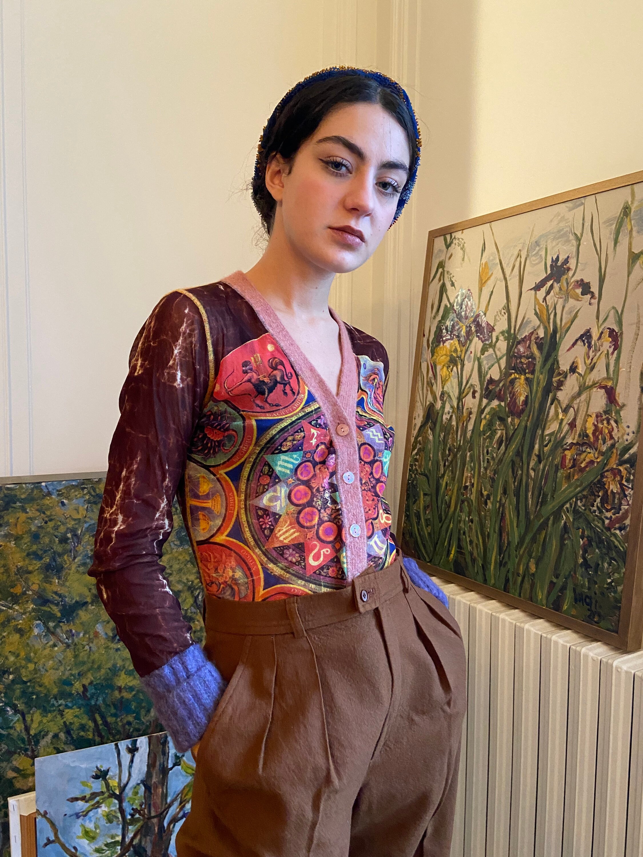 Vintage 90's JPG Jean Paul GAULTIER Cyber Dots Two Piece Set