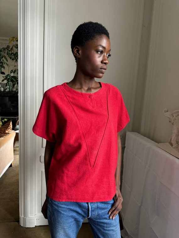 1980s Daniel Hechter Red Shirt Small Medium Etsy Ireland