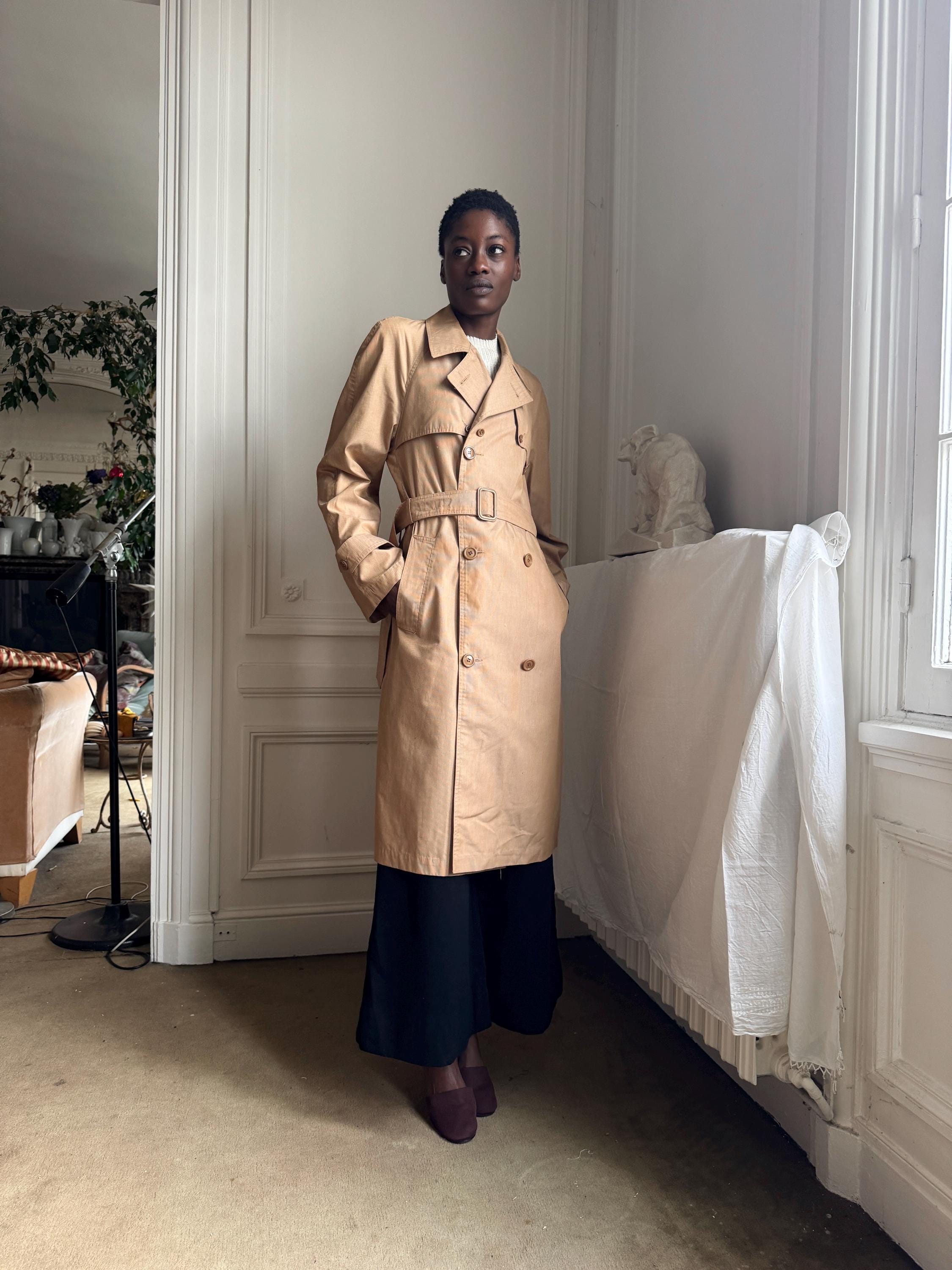 Winter Jacket Daniel Hechter Trenchcoat Damen 1970s French