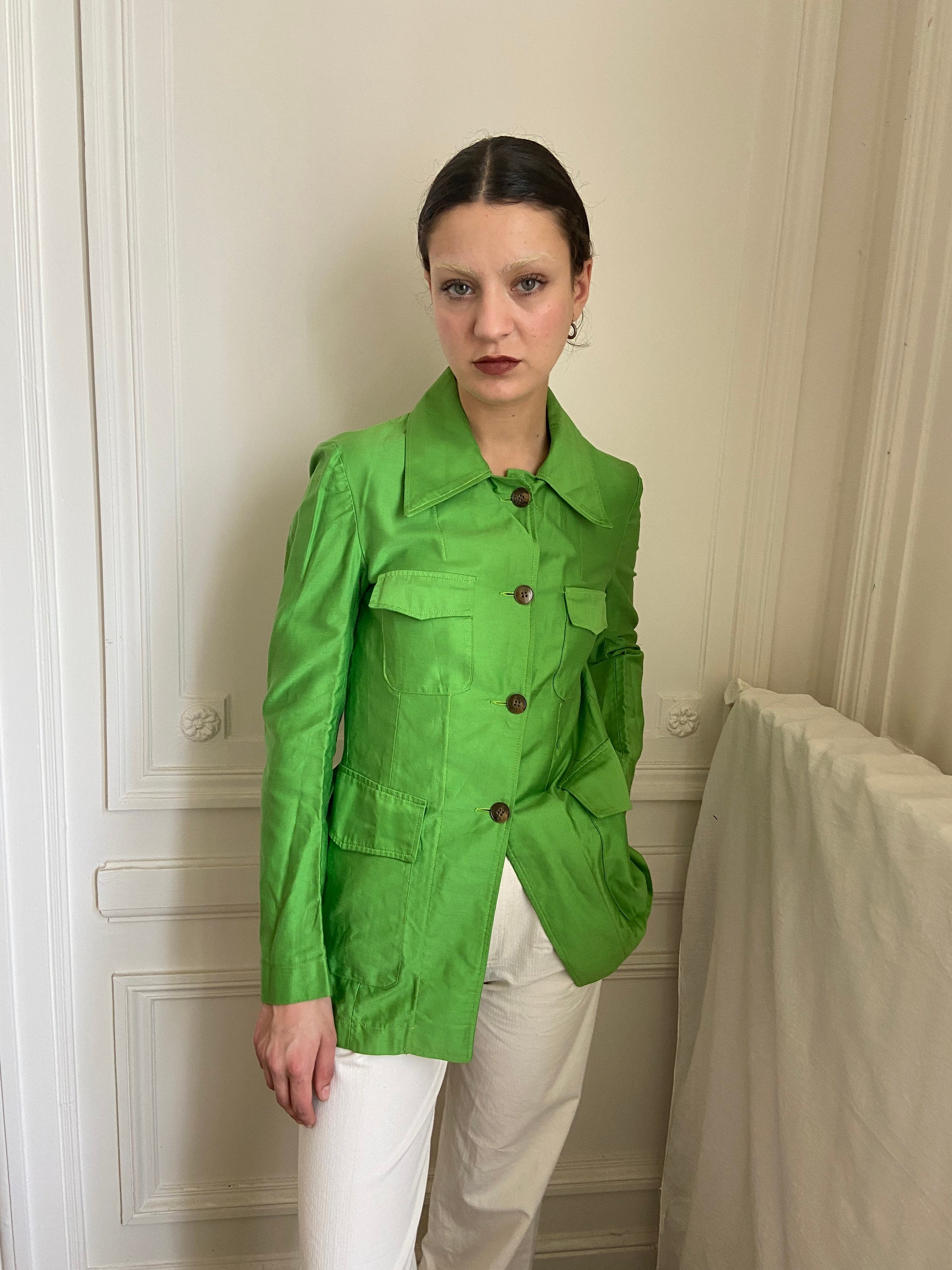 Green Safari Jacket - Etsy