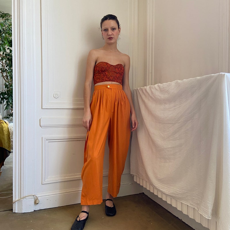 Natural Silk Noil Pant