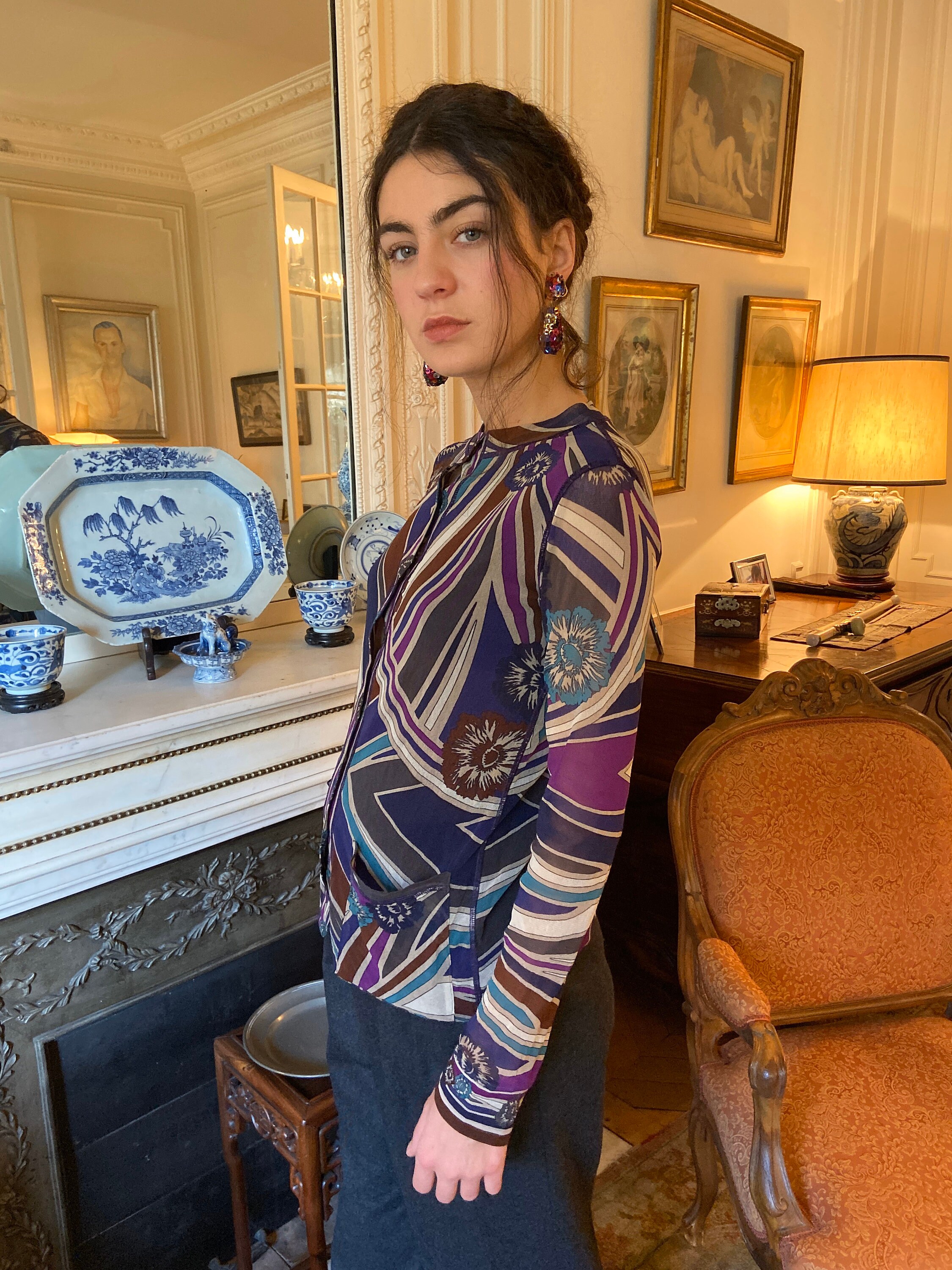 1990s Jean Paul Gaultier Mesh Cardigan 