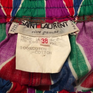 1980s Yves Saint Laurent Rive Gauche harlequin pants / small image 7