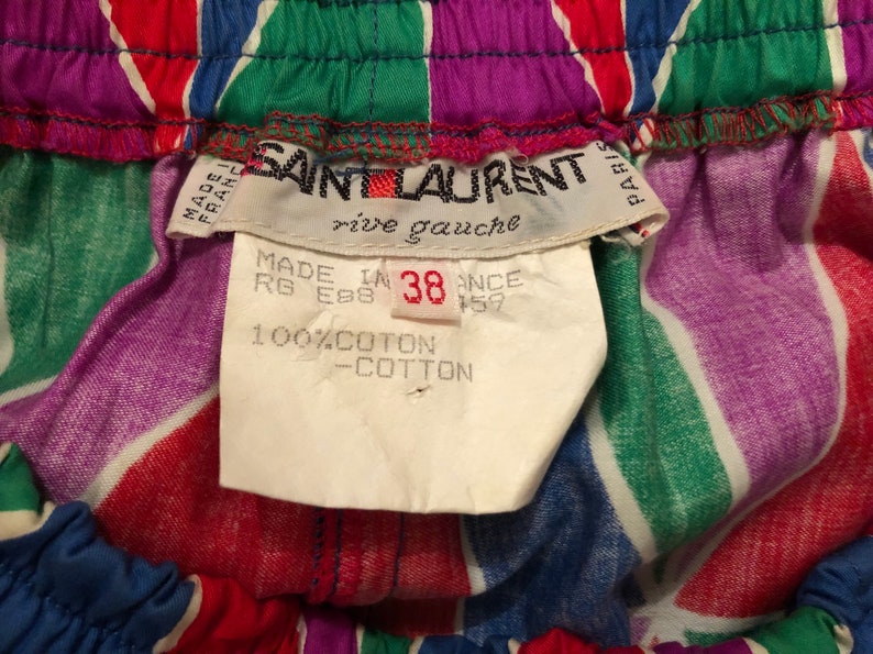 1980s Yves Saint Laurent Rive Gauche harlequin pants / small image 7