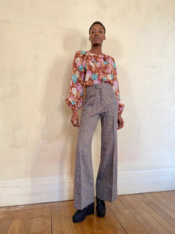 1970s Yves Saint Laurent Rive Gauche tweed pants, 