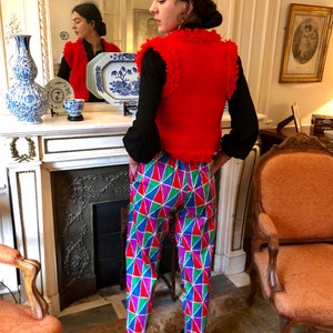 1980s Yves Saint Laurent Rive Gauche harlequin pants / small image 3