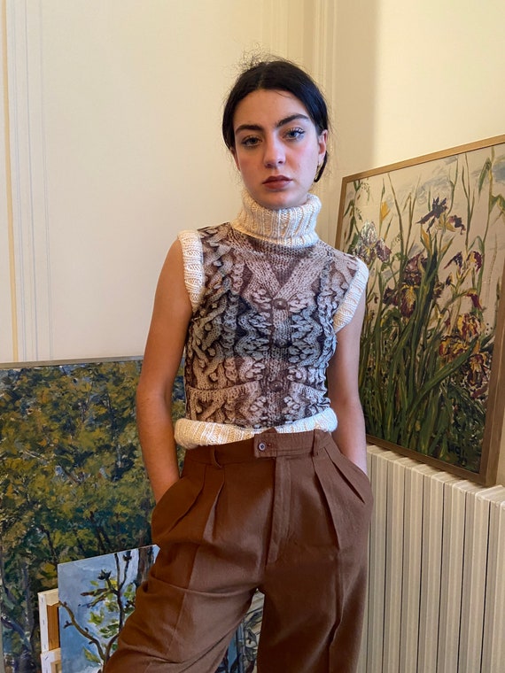 1990s Jean Paul Gaultier Maille Femme mesh top, kn