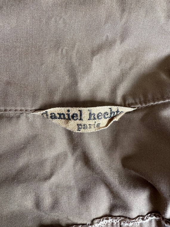1970s Daniel Hechter shirt dress, big collar lape… - image 8