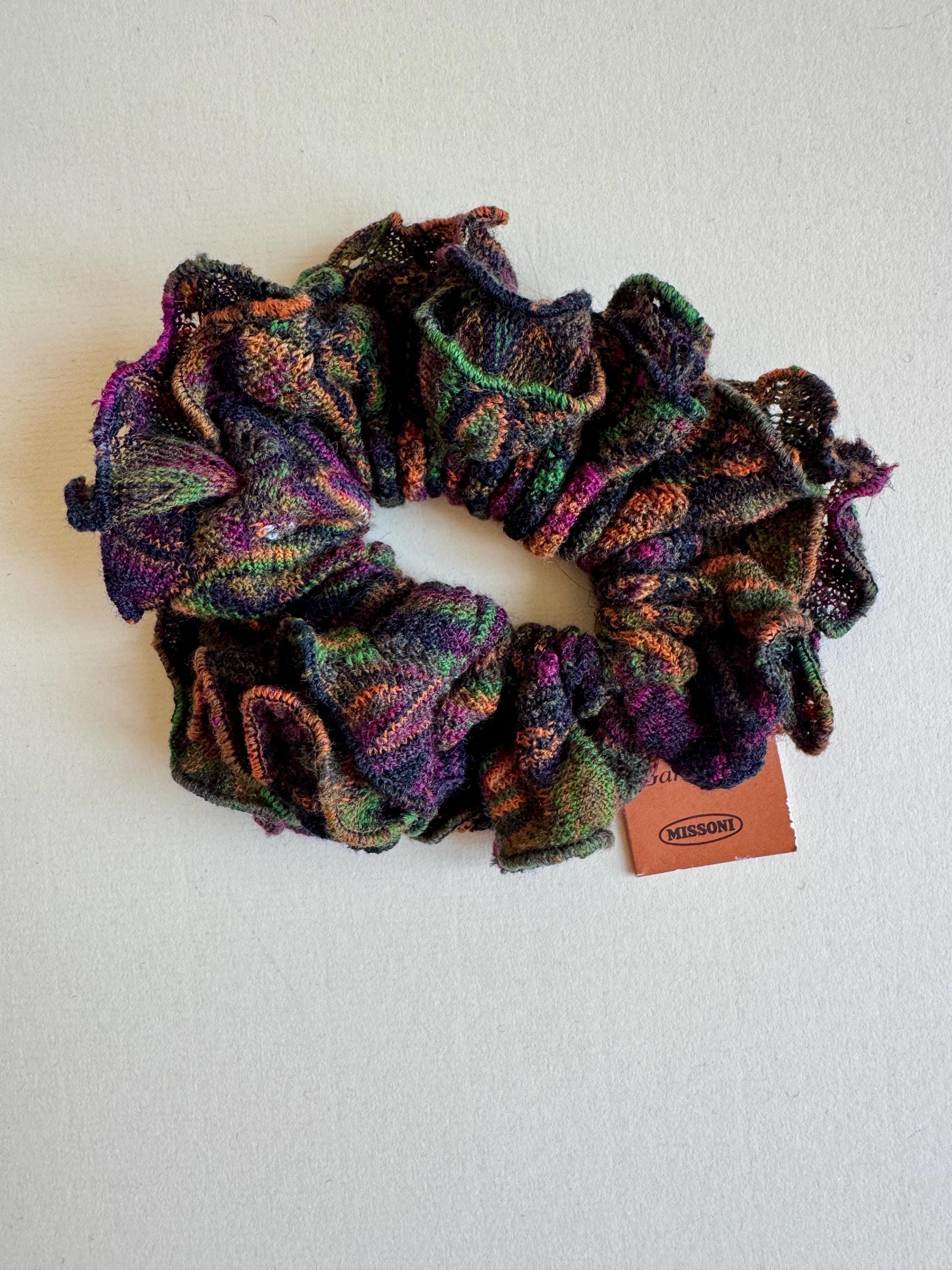 1980s Deadstock Missoni Intarsia Knit Scrunchie - Etsy Israel display picture 2