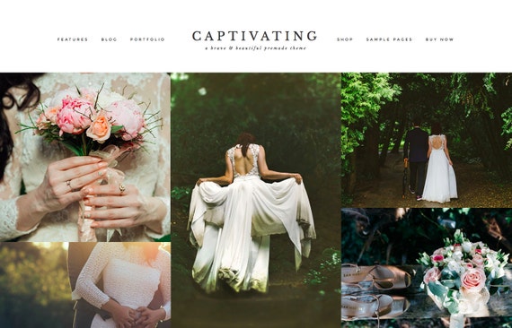Feminine Wordpress Theme Responsive Wordpress Template Genesis Child Theme Photographer Wordpress Theme Ecommerce Wordpress Blog Theme