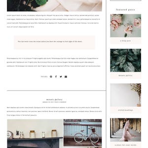 Feminine Wordpress Theme Responsive Wordpress Template Genesis Child Theme Photographer Wordpress Theme Ecommerce Wordpress Blog Theme image 5