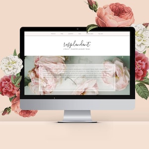 Feminine Wordpress Theme Responsive Wordpress Template Genesis Child Theme Photographer Wordpress Theme Ecommerce Wordpress Blog Theme image 1