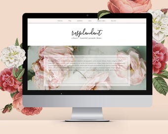 Feminine Wordpress Theme Responsive Wordpress Template Genesis Child Theme Photographer Wordpress Theme Ecommerce Wordpress Blog Theme