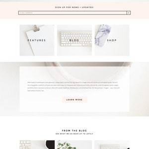 Feminine Wordpress Theme Responsive Wordpress Template Genesis Child Theme Photographer Wordpress Theme Ecommerce Wordpress Blog Theme image 2