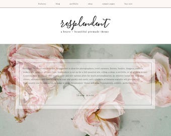 Feminine Wordpress Theme Responsive Wordpress Template Genesis Child Theme Photographer Wordpress Theme Ecommerce Wordpress Blog Theme