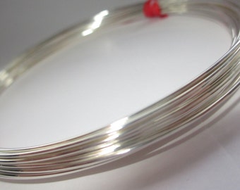 Sterling Silver Round Wire Half Hard - Sold per meter