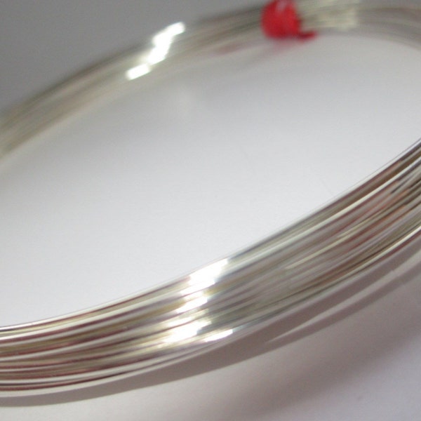 Sterling Silver Round Wire Half Hard - Sold per meter