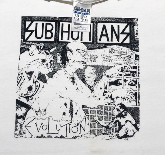 Vintage SUBHUMANZ Punk Rock T-Shirt - image 1