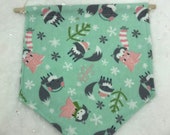 banner foxes snow flake scarf