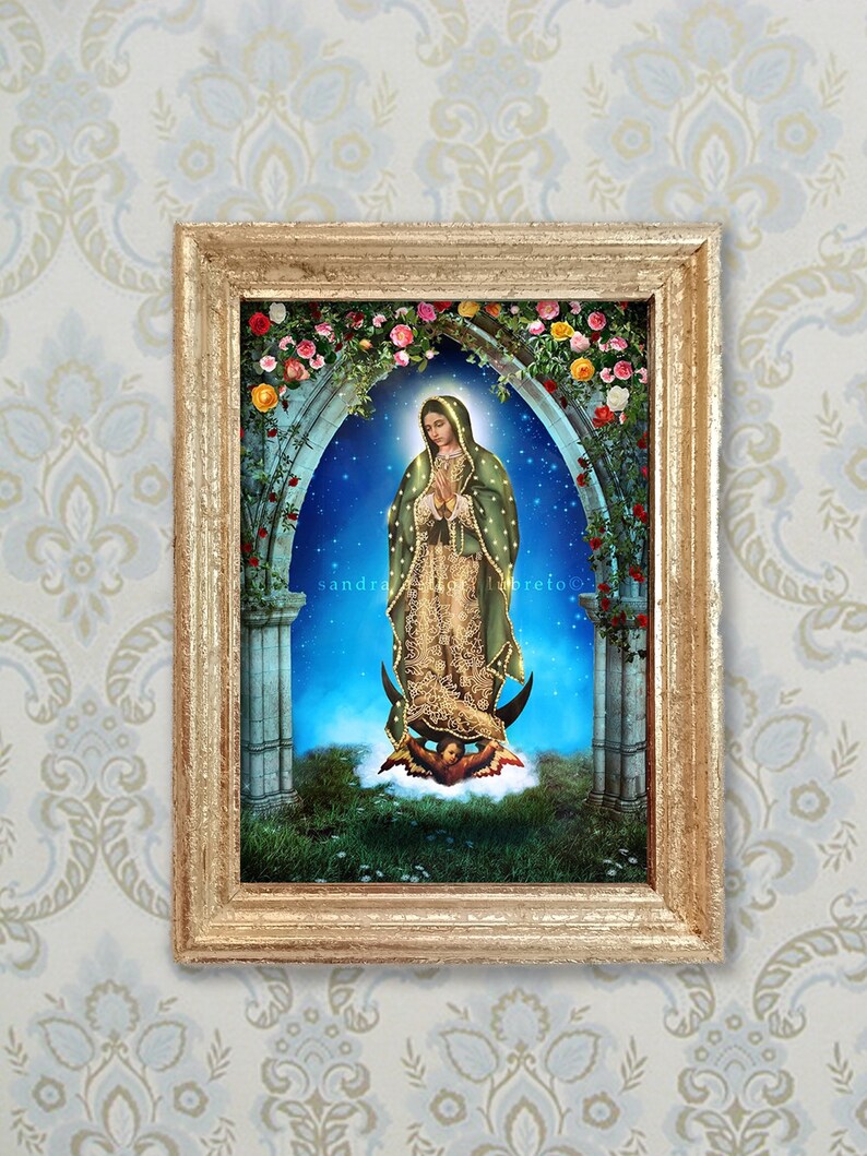 Our Lady of Guadalupe Catholic Art Print Virgin Mary Print - Etsy