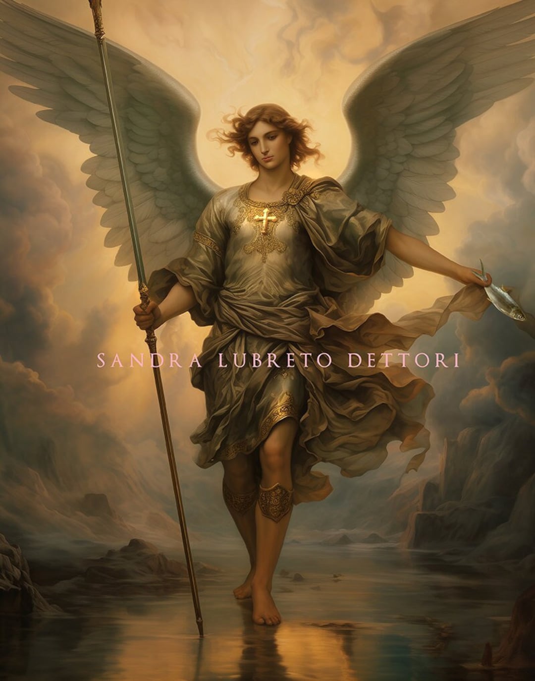 Saint Raphael The Archangel, St Raphael Print, Catholic Art, Religious