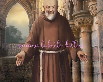 Saint Padre Pio, Pietrelcina, Patron Saint, Fathers gift, Catholic Art, Wall Art, Print