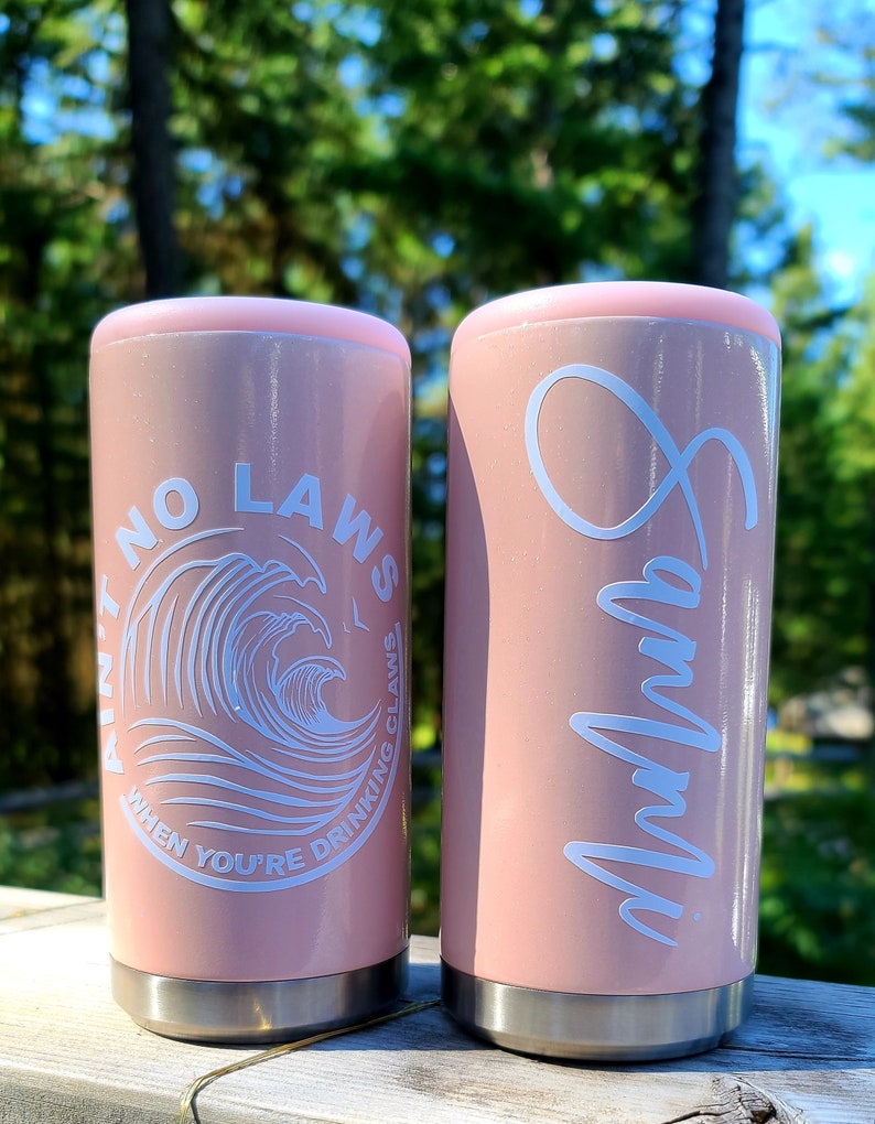 White Claw Wasted Skinny Can Cooler Custom Can Cooler Drink Etsy