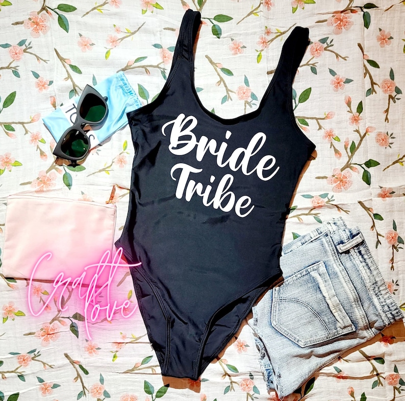 Bride Tribe Swimsuit Bride Bathing Suit Future Mrs Swimsuit | Etsy