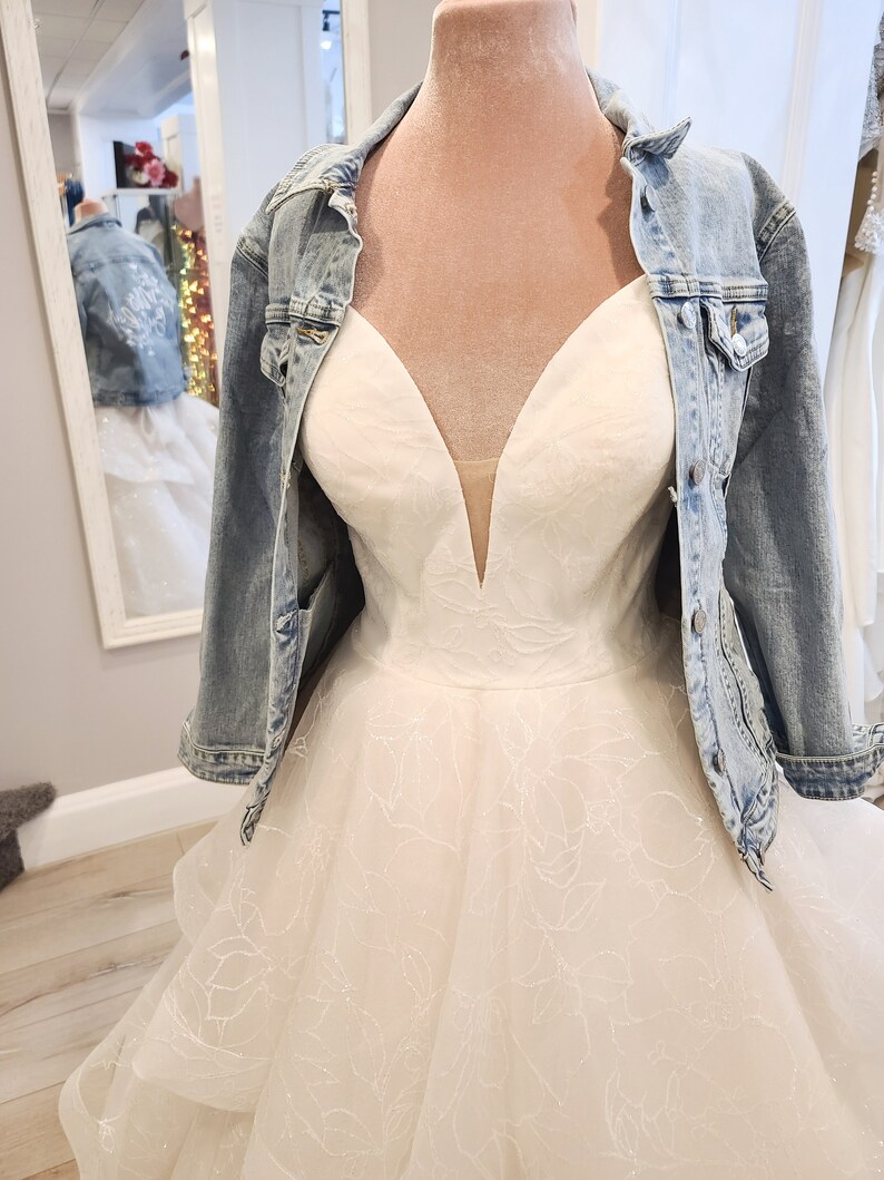 Bride Denim Jacket Custom Denim Jacket Personalized Jean Etsy