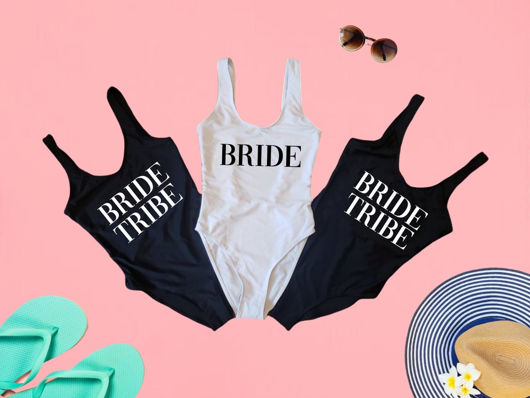 Bride Tribe Swimsuit Bride Bathing Suit Future Mrs Swimsuit Etsy