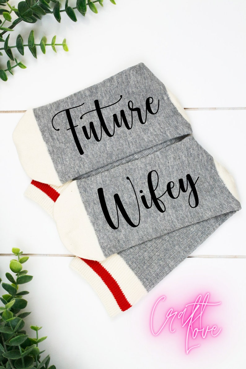 Future Wife Wool Socks Custom Socks Bride Wool Socks Newlywed Gift Bridal Shower Gift Engagement Gift Bride to Be Socks Wedding Gift
