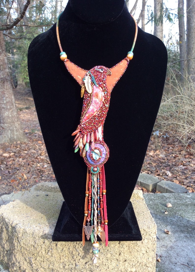 Hawk Kit Bead Embroidery Necklace Kit Etsy