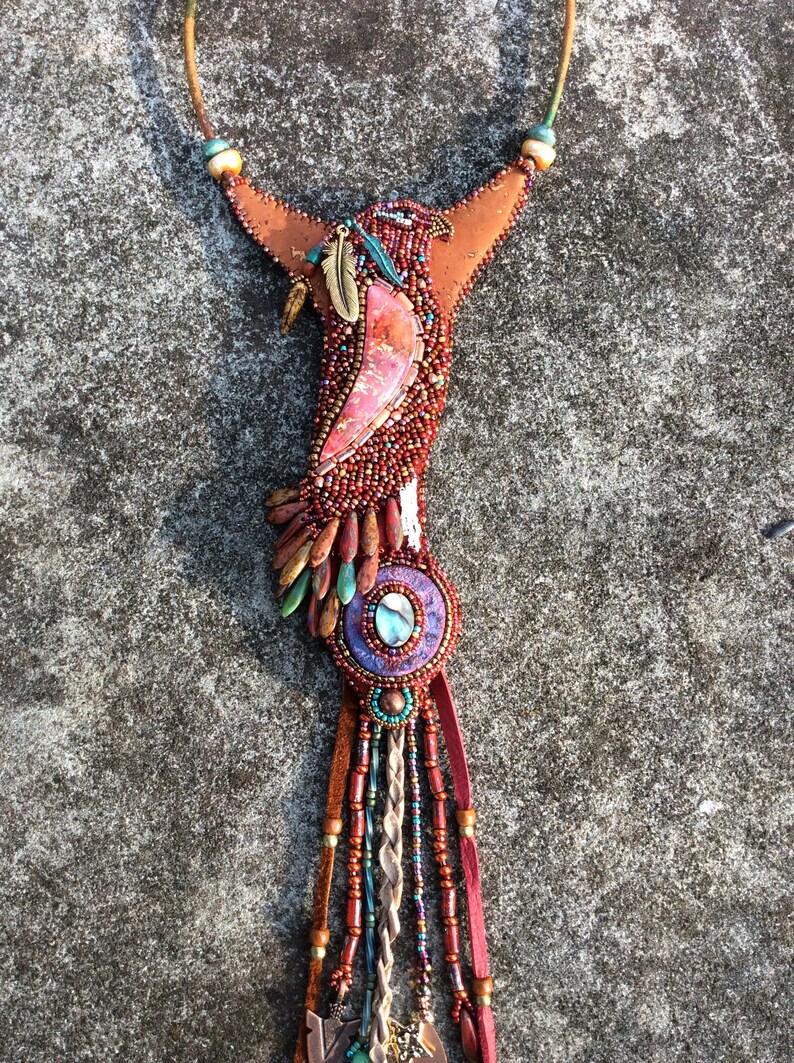 Hawk Kit Bead Embroidery Necklace Kit Etsy