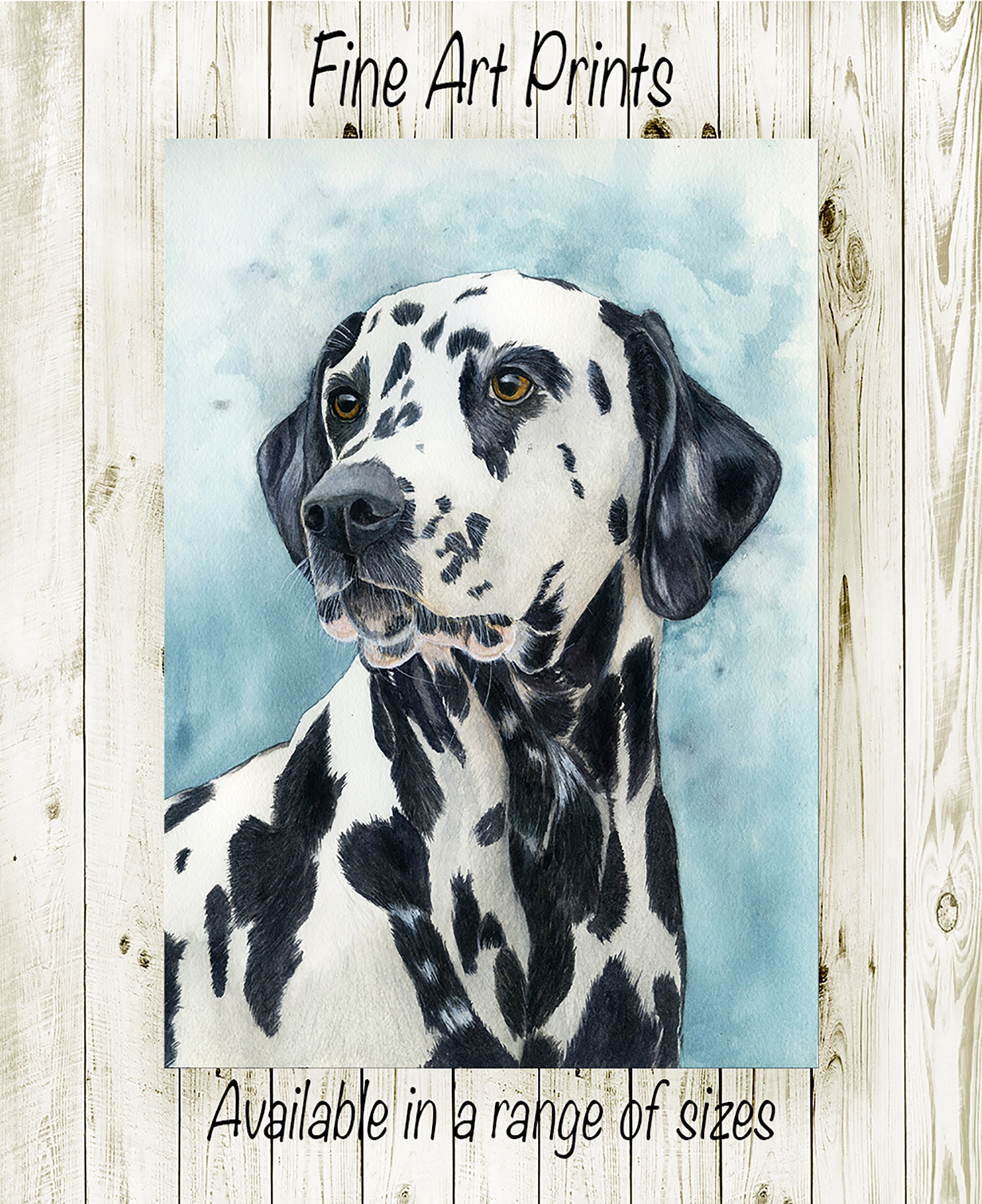 Really Cute 10x8 In Two Adorable Dalmatian Puppies Photo-Print 