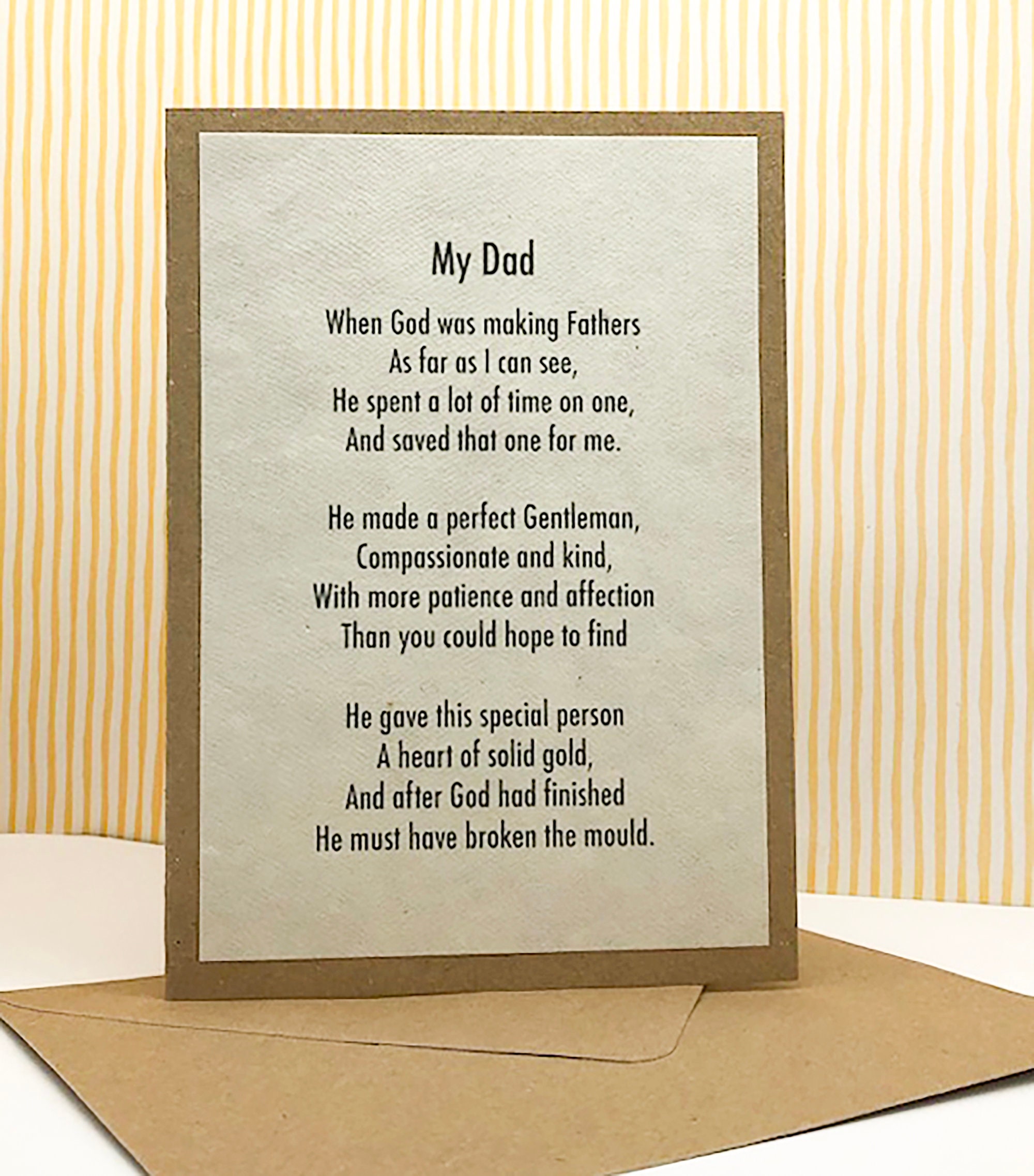 Rustikale Vatertagskarte, Gedicht für Papa, Väter Vatertag Gedicht, Papa Gedicht Karte, mein